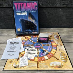 1998 Talicor Titanic Historical Society Trivia Adult Board Game Complete